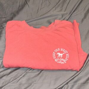 Wrangler x Billabong Coral Pink Cropped Crewneck Sweatshirt